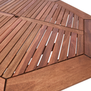 Ver imagem 5 de Conjunto Externo com Mesa Oitavada 120cm e 4 Cadeiras Ultron Madeira Maciça Marrom