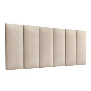 Cabeceira Modular Sonho 20x60 Em Suede Bege