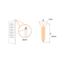Ver imagem 6 de Cartela de Dobradiças C/ 3 Unidades - 3.1/2" - Lv 5300 - Aço Envelhecido - Metalúrgica Rodrigues