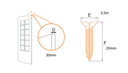 Ver imagem 6 de Cartela de Dobradiças C/ 3 Unidades - 3.1/2" - Lv 5300 - Aço Envelhecido - Metalúrgica Rodrigues