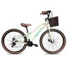 Bicicleta Viena Aro 29 Freio Disco 21v com Cestão Colli Cor Bronze Tamanho do Quadro 17 Branco - 1