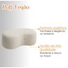 Puff  Formato Orgânico Minimalista Estofado Sofá Decorativo Bege - 4