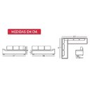 Ver imagem 4 de Sofá de Canto 6 Lugares Alphaville Siena Móveis Veludo Elefante Grafite