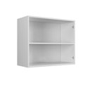 Ver imagem 4 de Armário Aéreo 2 Portas Cristal Branco 70cm para Cozinha e Lavanderia Shop Jm