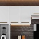 Ver imagem 6 de Armário Aéreo 2 Portas Cristal Branco 70cm para Cozinha e Lavanderia Shop Jm