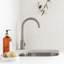 Ver imagem 5 de Torneira Misturador Monocomando Cozinha Bica Móvel Alta Inox Escovado