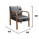 Ver imagem 3 de Kit 2 Poltronas Cadeira Decorativa Sala, Recepção Lara