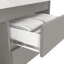 Ver imagem 5 de Conjunto Gabinete para Banheiro com Espelheira Califórnia 80 Cimento/Cimento
