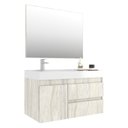 Ver imagem 3 de Conjunto Gabinete para Banheiro com Espelheira Califórnia 80