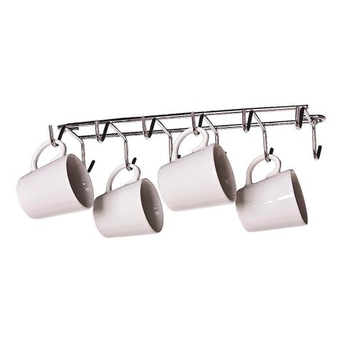 Suporte Porta Xícaras Fixo 275x30x100mm Jomer 4310 Cromado