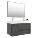 Ver imagem 5 de Conjunto Gabinete para Banheiro com Espelheira Califórnia 80 Carbono/Carbono