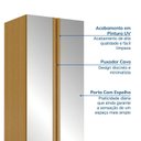 Ver imagem 7 de Guarda Roupa Planejado 2 Portas com Espelho 80cm Samambaia CabeCasa MadeiraOriginals Marrom/Carvalho