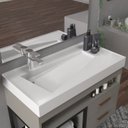 Ver imagem 4 de Conjunto Gabinete para Banheiro com Espelheira New 80