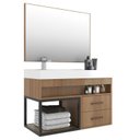 Ver imagem 2 de Conjunto Gabinete para Banheiro com Espelheira New 80