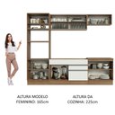 Ver imagem 6 de Armário de Cozinha Completa 270cm Rustic Branco Glamy Madesa 10