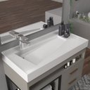 Ver imagem 4 de Conjunto Gabinete para Banheiro com Espelheira New 80