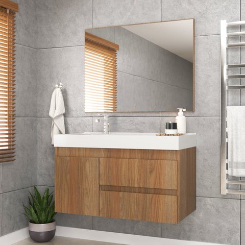 Conjunto Gabinete para Banheiro com Espelheira Califórnia 80