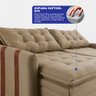 Sofá Baú sem Caixa Retrátil 1,80m Softgel Petit Linho Bege Escuro Cama Inbox - 2