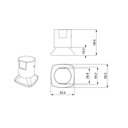 Ver imagem 2 de Kit com 2 Acabamentos para Registro Água Fria C44 Ducon Metais