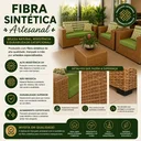 Ver imagem 5 de Jogo Sofá 4 Lugares Área Externa Fibra Sintética Impermeável