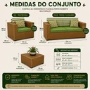 Ver imagem 3 de Jogo Sofá 4 Lugares Área Externa Fibra Sintética Impermeável