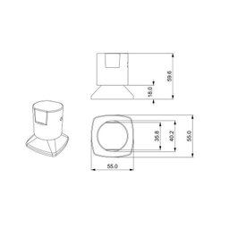 Kit com 2 Acabamentos para Registro C44 Água Quente e Fria Bl6150 Ducon Metais - 5