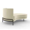 Ver imagem 7 de Sofá Chaise Lado Direito Downey Sala de Estar Veludo Bege G15 - Gran Belo