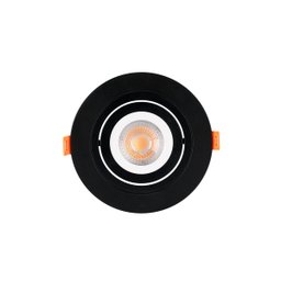 Spot de Embutir Redondo Plano Preto para Lâmpada Mr11 6277 Mbled - 1