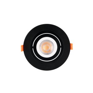 Spot de Embutir Redondo Plano Preto para Lâmpada Mr11 6277 Mbled