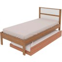Ver imagem 1 de Cama de Solteiro com Auxiliar Fernanda Amêndoa/Branco