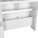 Ver imagem 6 de Guarda-Roupa Solteiro 5 Portas 3 Gavetas com Cabeceira e Baú Yescasa Branco