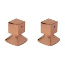 Ver imagem 1 de Kit com 2 Acabamentos para Registro C46 Água Quente/fria Rose Ro7246 Ducon Metais