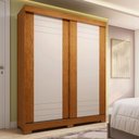 Ver imagem 2 de Guarda-roupa Solteiro 2 Portas de Correr 100% MDF 140cm Cinerária Espresso Móveis