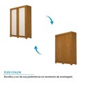 Ver imagem 6 de Guarda-roupa Solteiro 2 Portas de Correr 100% MDF 140cm Cinerária Espresso Móveis