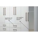 Ver imagem 5 de Guarda Roupa Casal 8 Portas e 6 Gavetas c/ Pés e Espelho Master 8.6 Demolição - Santos Andirá