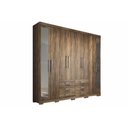Ver imagem 1 de Guarda Roupa Casal 8 Portas e 6 Gavetas c/ Pés e Espelho Master 8.6 Demolição - Santos Andirá