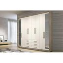 Ver imagem 6 de Guarda Roupa Casal 8 Portas e 6 Gavetas c/ Pés e Espelho Master 8.6 Demolição - Santos Andirá