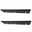 Ver imagem 1 de Jogo de Kit com 4 Prateleiras Pretas Organizadora 70x20x1,5cm com Suporte