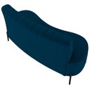 Ver imagem 7 de Sofá 2 Lugares 135cm Pés Aço Preto Tamar K04 Veludo Azul - Mpozenato