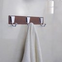 Ver imagem 2 de Kit com 2 Cabides de Parede 3 Ganchos Premium Pr4270 Ducon Metais