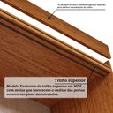 Ver mais imagens de Guarda-roupa Solteiro 2 Portas de Correr com Espelho 100% MDF 140cm Cinerária Espresso Móveis