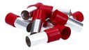 Ver imagem 2 de Kit 10un Terminal Tubular Ilhós 95mm Pré Isolado Vermelho