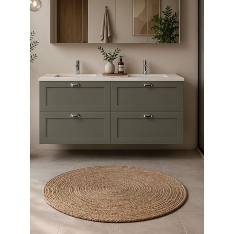 Gabinete para Banheiro 160cm Retro MDF Verde Milano - On Móveis