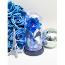 Ver imagem 2 de Luminária a Rosa Encantada Azul 20 Cm Base Preta Frio