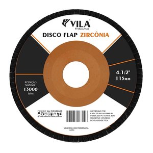 Disco Flap Zirconia 4.1/2" Profissional G120 T27 Vila