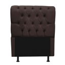 Ver imagem 2 de Cabeceira Estofada Capitonê Livia 90cm Solteiro para Cama Box Corino Marrom - Gat Magazine