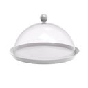 Ver imagem 1 de Porta Bolo Bubble Crippa 30 Cm de Diametro com Base Resistente e Cúpula Transparente Branca