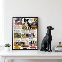 Ver imagem 2 de Quadro História Border Collie 24X18cm Mold Preta