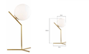 Ver imagem 2 de Abajur Mystic Metal Dourado e Vidro Leitoso Sky-3080ab Skylight