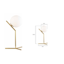 Ver imagem 2 de Abajur Mystic Metal Dourado e Vidro Leitoso Sky-3080ab Skylight